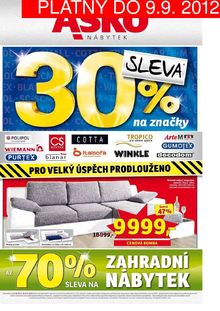 akční leták ASKO 23.8.2012-9.9.2012