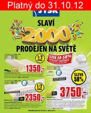 akční leták Jysk 18.10.2012-31.10.2012