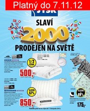 akční leták Jysk 25.10.2012-7.11.2012