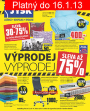akční leták Jysk 2.1.2013-16.1.2013