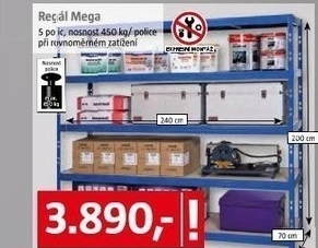 kovový regál Mega