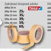 zakrývací pásky