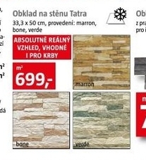 umělý kámen Tatra