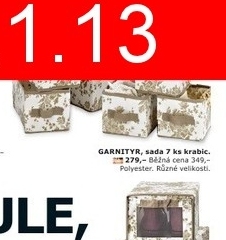 Garnityr 7 ks krabic