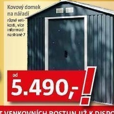 zahradní kovový domek