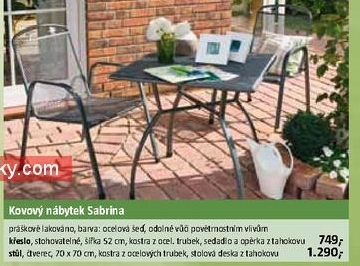 kovový zahradní nábytek Sabrina 