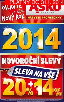 akční leták ASKO 9.1.2014-31.1.2014