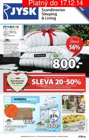 akční leták Jysk 4.12.2014-17.12.2014