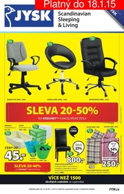 akční leták Jysk 15.1.2015-18.1.2015