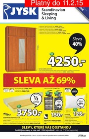 akční leták Jysk 29.1.2015-11.2.2015