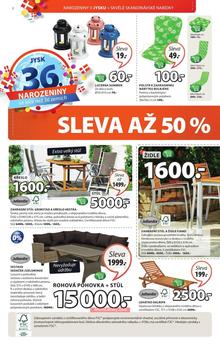 akční leták Jysk 26.3.2015-8.4.2015