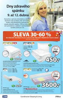 akční leták Jysk 9.4.2015-22.4.2015
