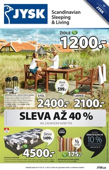 akční leták Jysk 14.5.2015-27.5.2015