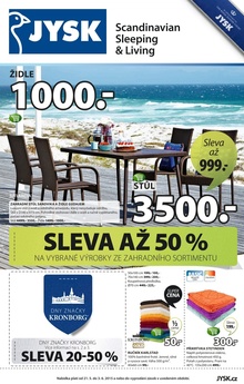 akční leták Jysk 21.5.2015-3.6.2015