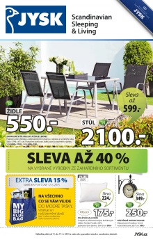 akční leták Jysk 11.6.2015-17.6.2015
