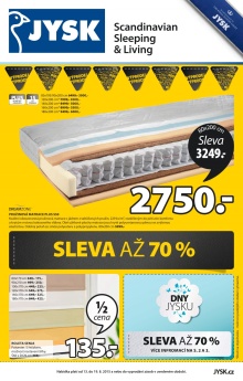 akční leták Jysk 13.8.2015-19.8.2015