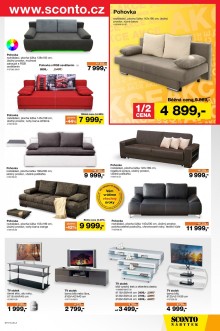 akční leták Sconto nábytek 2.9.2015-15.9.2015