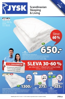 akční leták Jysk 22.10.2015-4.11.2015