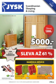 akční leták Jysk 19.11.2015-2.12.2015