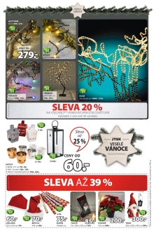 akční leták Jysk 19.11.2015-2.12.2015
