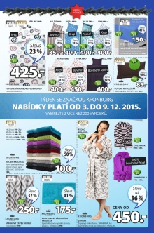akční leták Jysk 3.12.2015-16.12.2015
