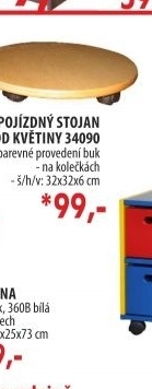 Pojízdný stojan na květiny
