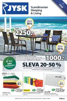akční leták Jysk 5.5.2016-18.5.2016