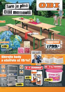 akční leták OBI 4.5.2016-15.5.2016