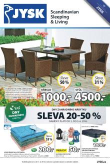 akční leták Jysk 2.6.2016-15.6.2016