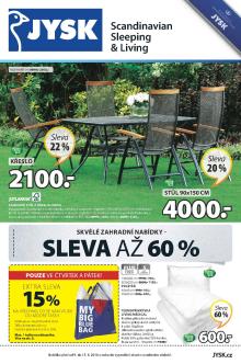 akční leták Jysk 9.6.2016-15.6.2016