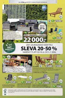 akční leták Jysk 30.6.2016-13.7.2016
