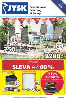 akční leták Jysk 7.7.2016-20.7.2016