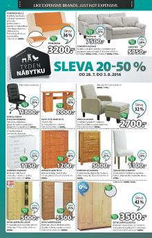 akční leták Jysk 28.7.2016-10.8.2016