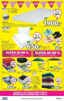 akční leták Jysk 28.7.2016-10.8.2016