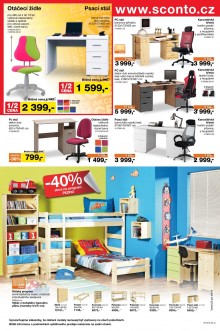 akční leták Sconto nábytek 3.8.2016-16.8.2016