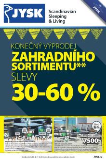 akční leták Jysk 4.8.2016-17.8.2016