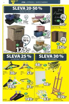 akční leták Jysk 16.8.2016-21.8.2016