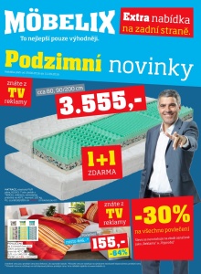 akční leták Möbelix 29.8.2016-11.9.2016