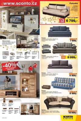 akční leták Sconto nábytek 23.11.2016-27.12.2016