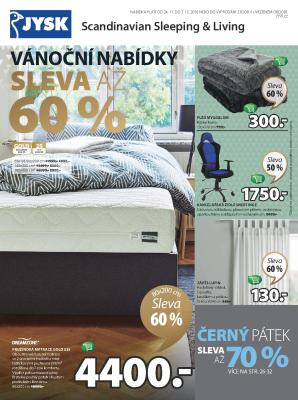 akční leták Jysk 24.11.2016-7.12.2016