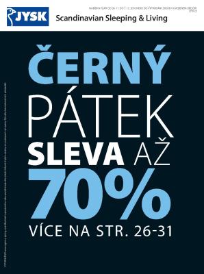 akční leták Jysk 25.11.2016-27.11.2016