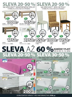 akční leták Jysk 8.12.2016-15.12.2016