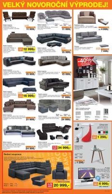 akční leták Sconto nábytek 28.12.2016-24.1.2017