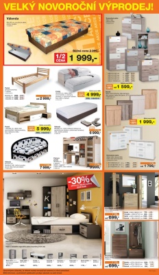 akční leták Sconto nábytek 28.12.2016-24.1.2017