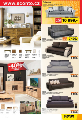 akční leták Sconto nábytek 25.1.2017-14.2.2017