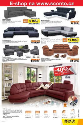 akční leták Sconto nábytek 25.1.2017-14.2.2017