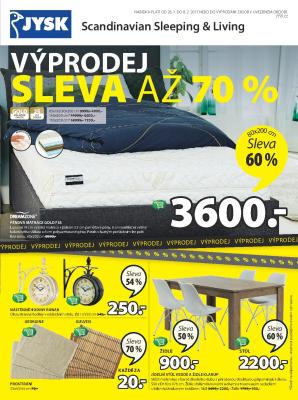 akční leták Jysk 26.1.2017-8.2.2017