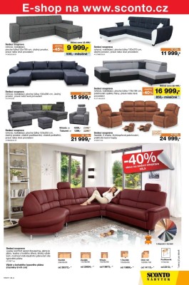 akční leták Sconto nábytek 25.1.2017-14.2.2017
