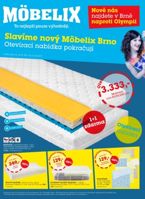 akční leták Möbelix 30.1.2017-12.2.2017
