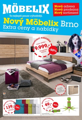 akční leták Möbelix 6.2.2017-19.2.2017
